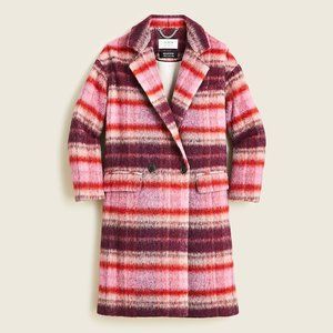 J Crew Collection pink and purple mohair style Car Coat--Size Small NWT